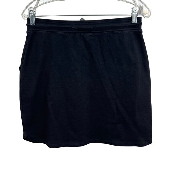 Sundry for Evereve Womens Skirt Stretch Waist Toggle Drawstring Pockets Black 2* - Picture 4 of 5